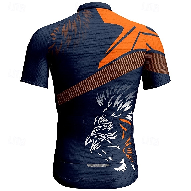 Homens Camisa para Ciclismo Tigre Manga Curta Moto Camiseta Camisa / Roupas Para Esporte com 3 bolsos traseiros Ciclismo de Montanha Secagem Rápida Design Anatômico Capilaridade Respirável Esportes de 2026 por $28.99 –P2