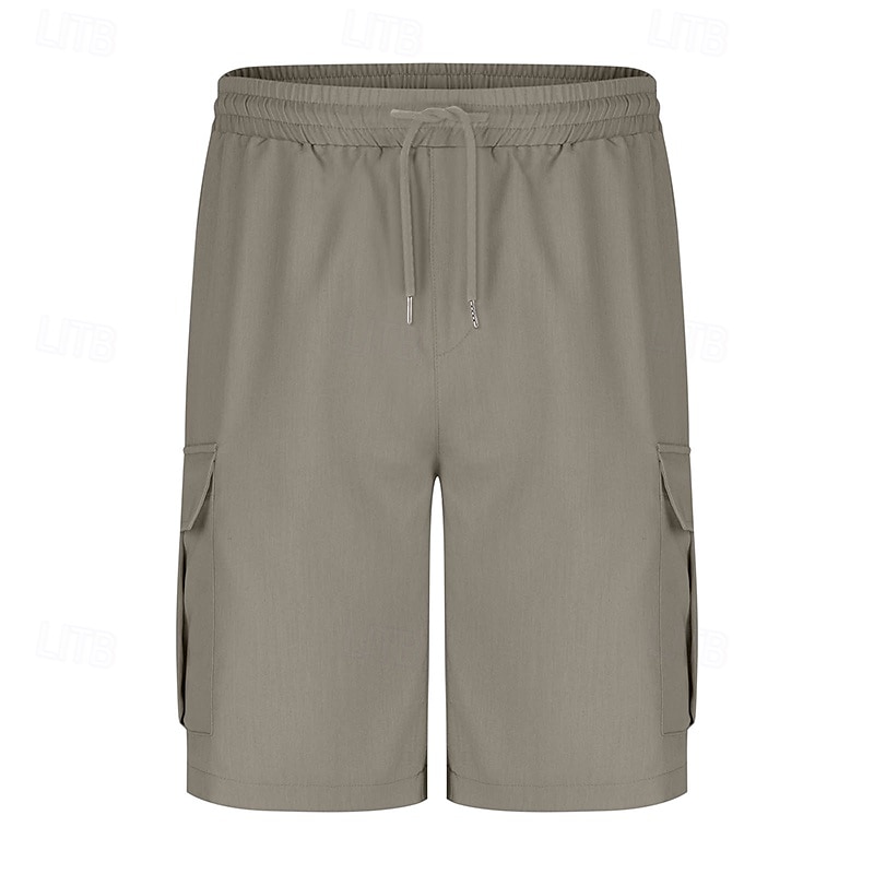 Per uomo Pantaloncini cargo Shorts Pantaloncini Estivi Coulisse Elastico in vita Multi-tasche Semplice Comodità Indossabile Lunghezza al ginocchio All'aperto Sport Quotidiano Moda Casual Nero Blu del 2025 a $18.99 –P17