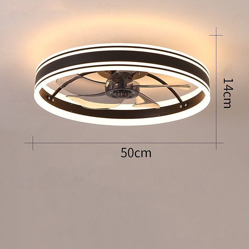 50 cm تخفيت مروحة سقف معدن أكريليك الحديث أسلوب الشمال 220-240V 2025 - $205.79 –P3