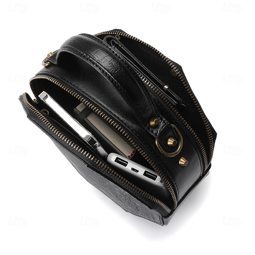 Punk & Gothique Steampunk Sac Sac à Bandoulière Rivet Equipement Déguisement Femmes Halloween Carnaval Soirée Décontracté Quotidien LARP Adulte Sac de 2026 ? $40.99 –P8