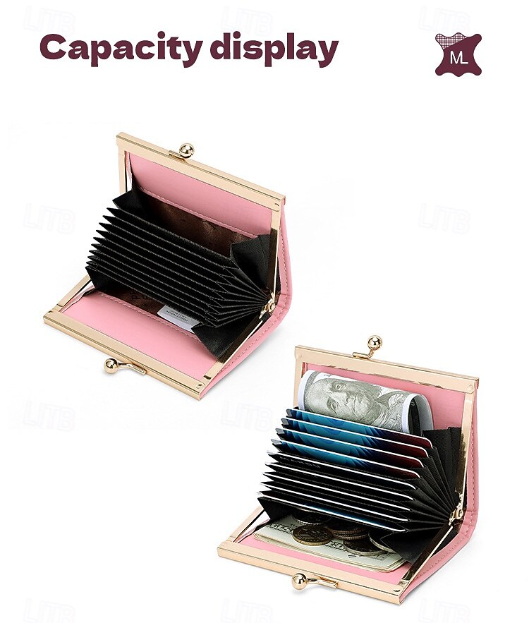 1 kappale Luottokortin haltijan lompakko Pöydän käyntikorttikotelo Käyntikorttikotelon kotelo PU-nahka Nimikortin pitäjä Tasku Luottokorttisuojus varten Naisten 2026 - $6.99 –P5