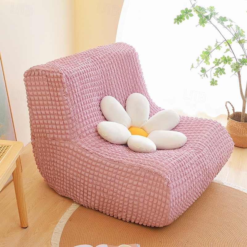 1pc capa elástica para sofá de chão sem braços capa para sofá preguiçoso relax seersucker capa elástica para sofá único capa de almofada para sala de estar casa de 2025 por $36.99 –P14