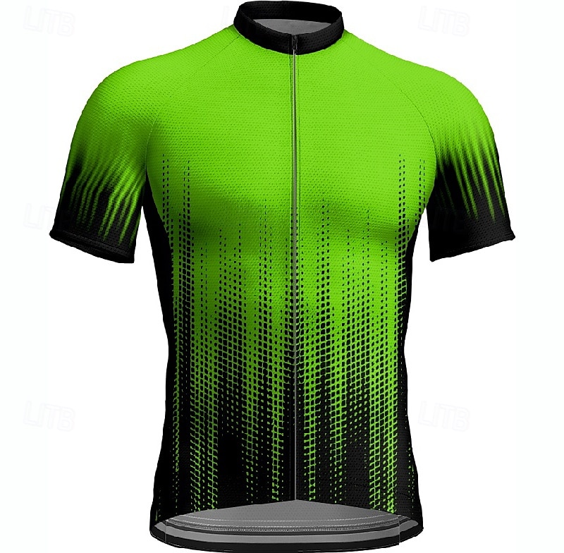 Bărbați Jersey de ciclism Manșon scurt Bicicletă Tricou Tee Jerseu cu 3 buzunare spate Ciclism montan Respirabil Uscare rapidă Proiectare anatomică Wicking Negru Rosu Bleumarin Gradiant Sport 2025 - $20.79 –P5
