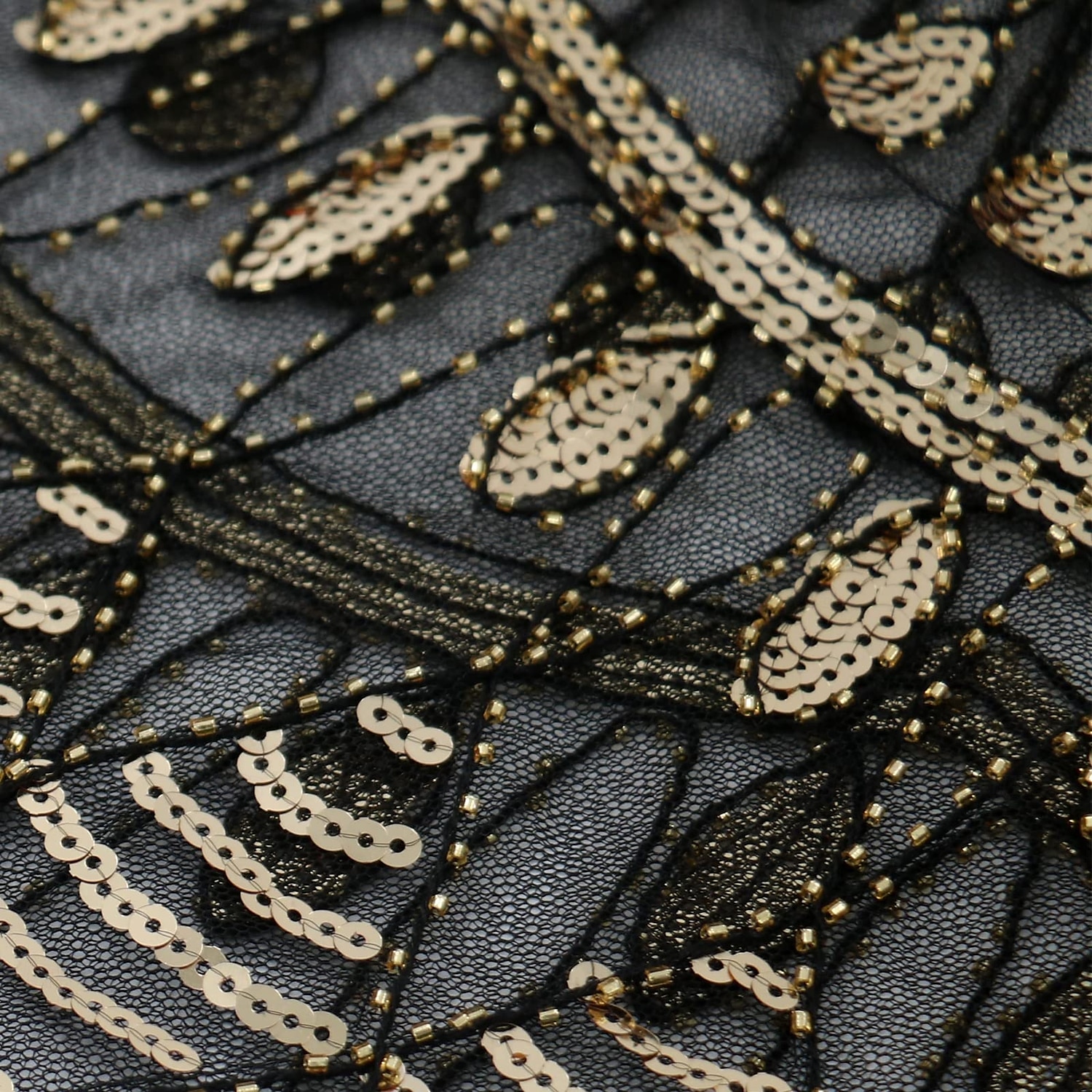 Rugido 20s 1920s Retro Antiguo Chales estilo flapper El gran Gatsby Chica de la aleta Lentejuelas Franja Disfraz Mujer Carnaval Fiesta de Noche Boda Mascarada Adulto Chal 2026 - $15.49 –P4