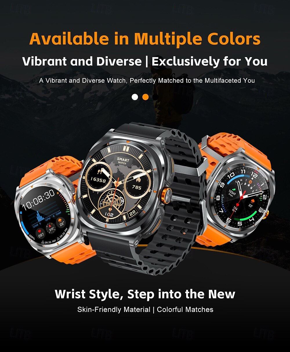 696 GT98 Smart Watch 1.53 inch Smartwatch Fitness Running Watch Bluetooth Pedometer Call Reminder Sleep Tracker Compatible with Android iOS Women Men Hands-Free Calls Message Reminder IPX-0 46mm 2025 - $93.99 –P4