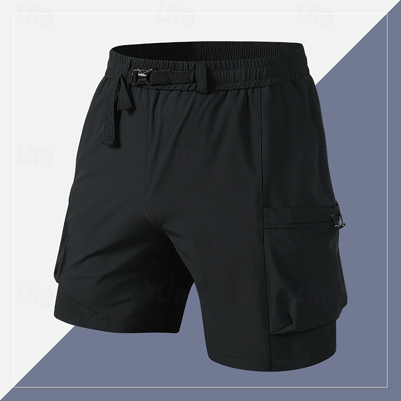 Per uomo Pantaloncini cargo Shorts Pantaloncini Estivi Coulisse Elastico in vita Multi-tasche Semplice Comodità Indossabile Lunghezza al ginocchio All'aperto Sport Quotidiano Moda Casual Nero Viola del 2025 a $20.99 –P6