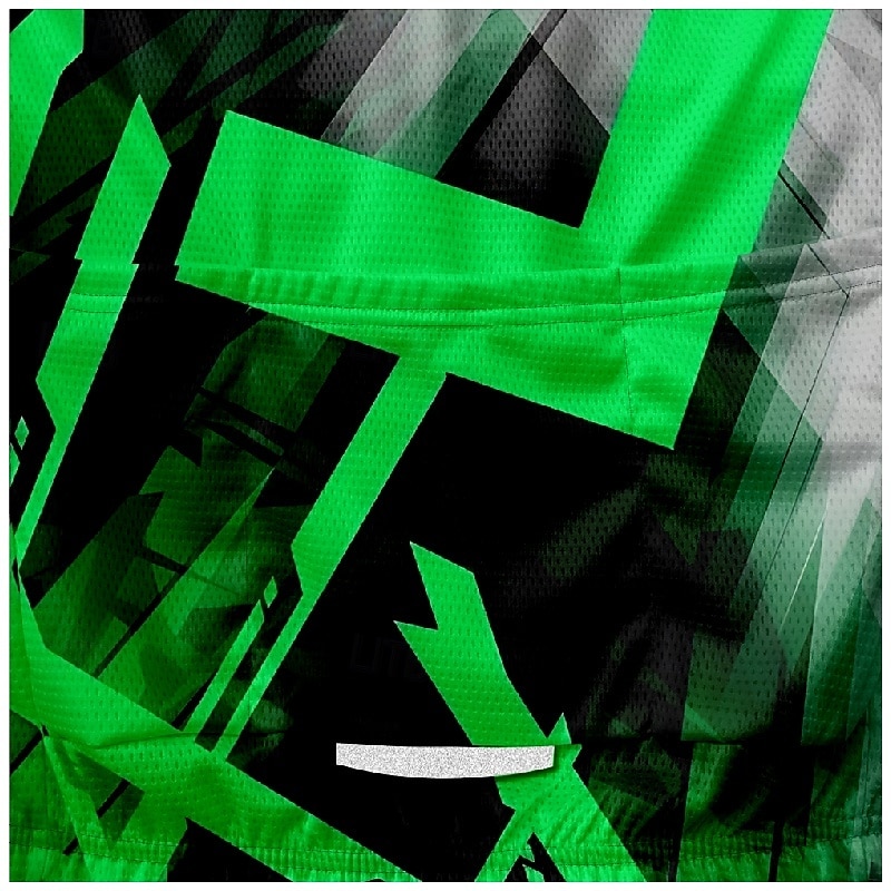 Муж. Велокофты Геометрический принт С короткими рукавами Велоспорт Футболка Футболка Джерси с 3 задними карманами Горные велосипеды Быстровысыхающий Анатомический дизайн Фитиль Дышащий Виды спорта 2025 - $25.99 –P3