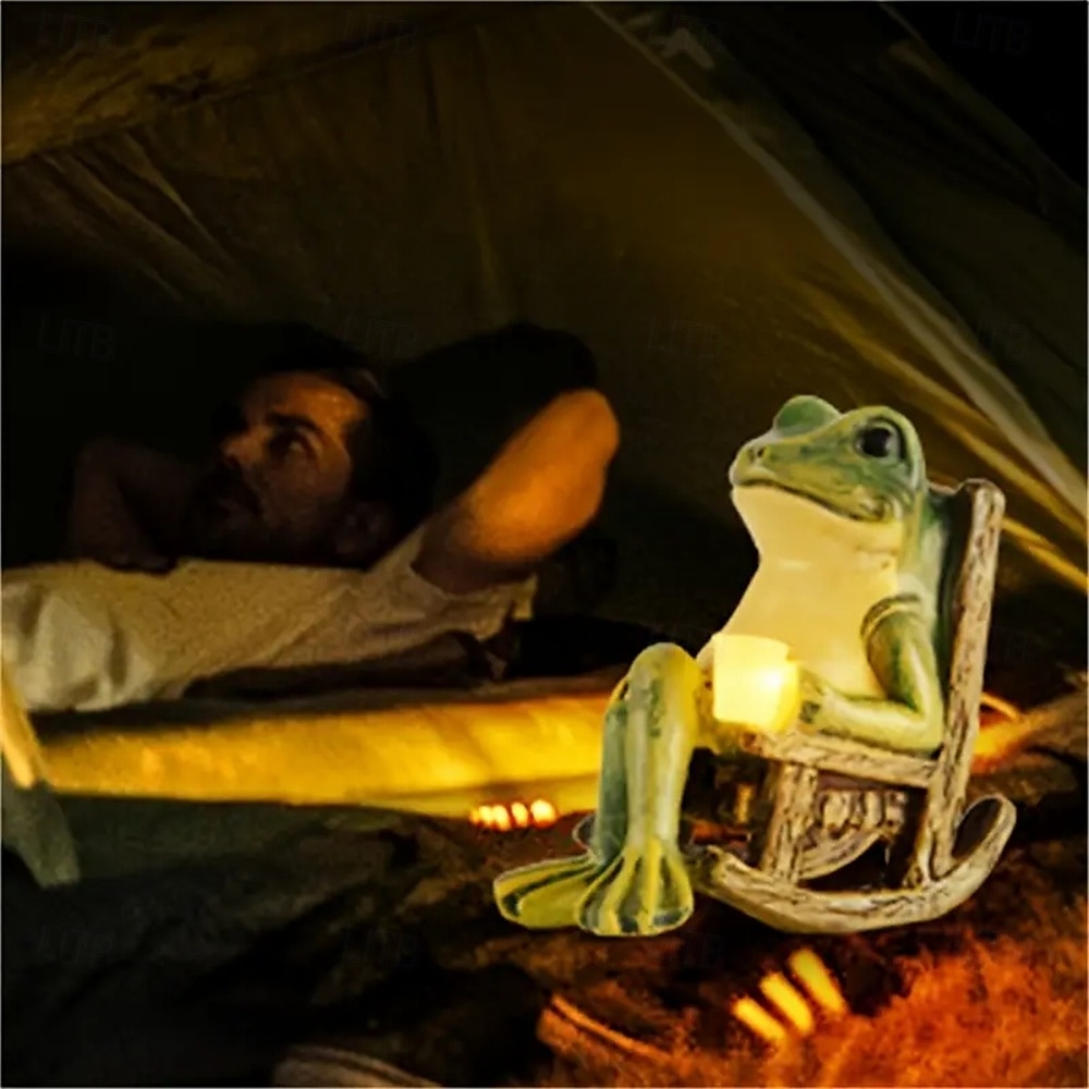 LED Solar Outdoor Lights Courtyard Balcony Garden Decoration Window Sill Ornaments Courtyard Layout Waterproof Creative Led Frog Shaped Lights  1PC 2025 - $16.99 –P3