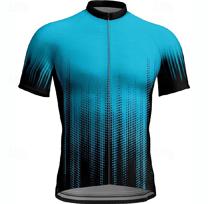 Bărbați Jersey de ciclism Manșon scurt Bicicletă Tricou Tee Jerseu cu 3 buzunare spate Ciclism montan Respirabil Uscare rapidă Proiectare anatomică Wicking Negru Rosu Bleumarin Gradiant Sport 2025 - $20.79 –P6