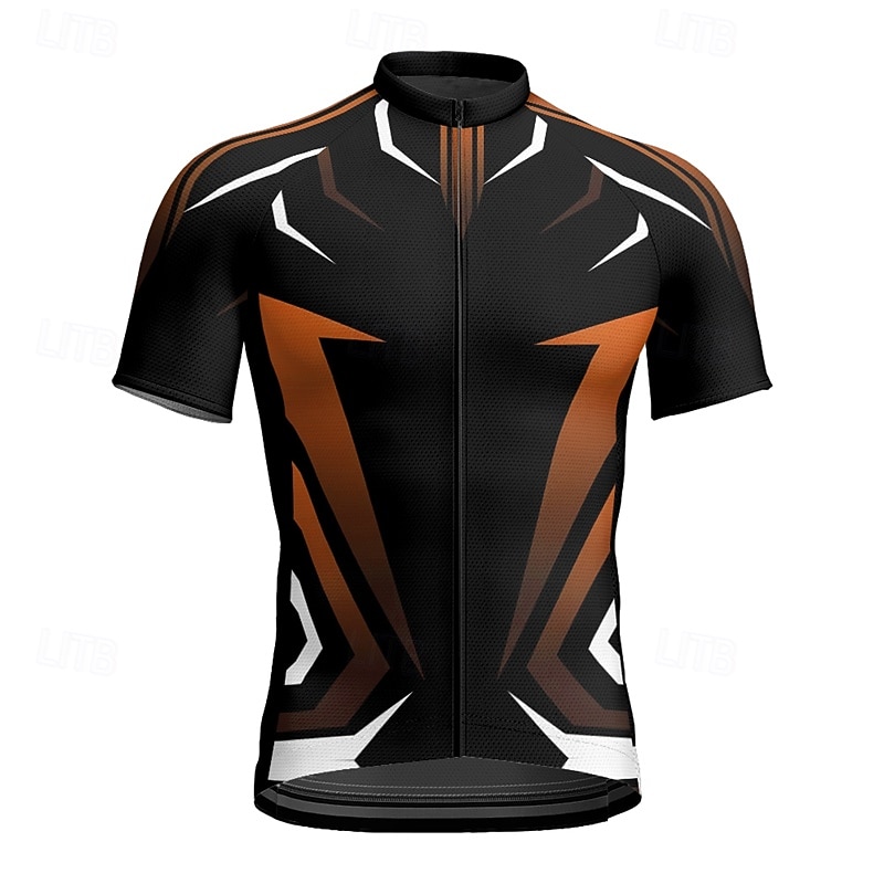Men's Cycling Jersey Geometric Short Sleeve Bike Tee Tshirt Jersey with 3 Rear Pockets Mountain Bike MTB Quick Dry Anatomic Design Wicking Breathable Sports Yellow Red Blue Clothing Apparel 2026 - $28.99 –P13