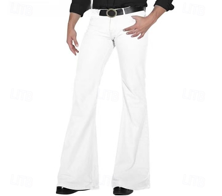 Retro / vintage Anii 1960 Hippie Pantaloni Pantaloni cu fund clopot Hippie Bărbați Halloween Carnaval Mascaradă Petrecere și seară festival de muzică Parada Mândriei Adulți Pantaloni Toate Sezoanele 2025 - $24.99 –P2