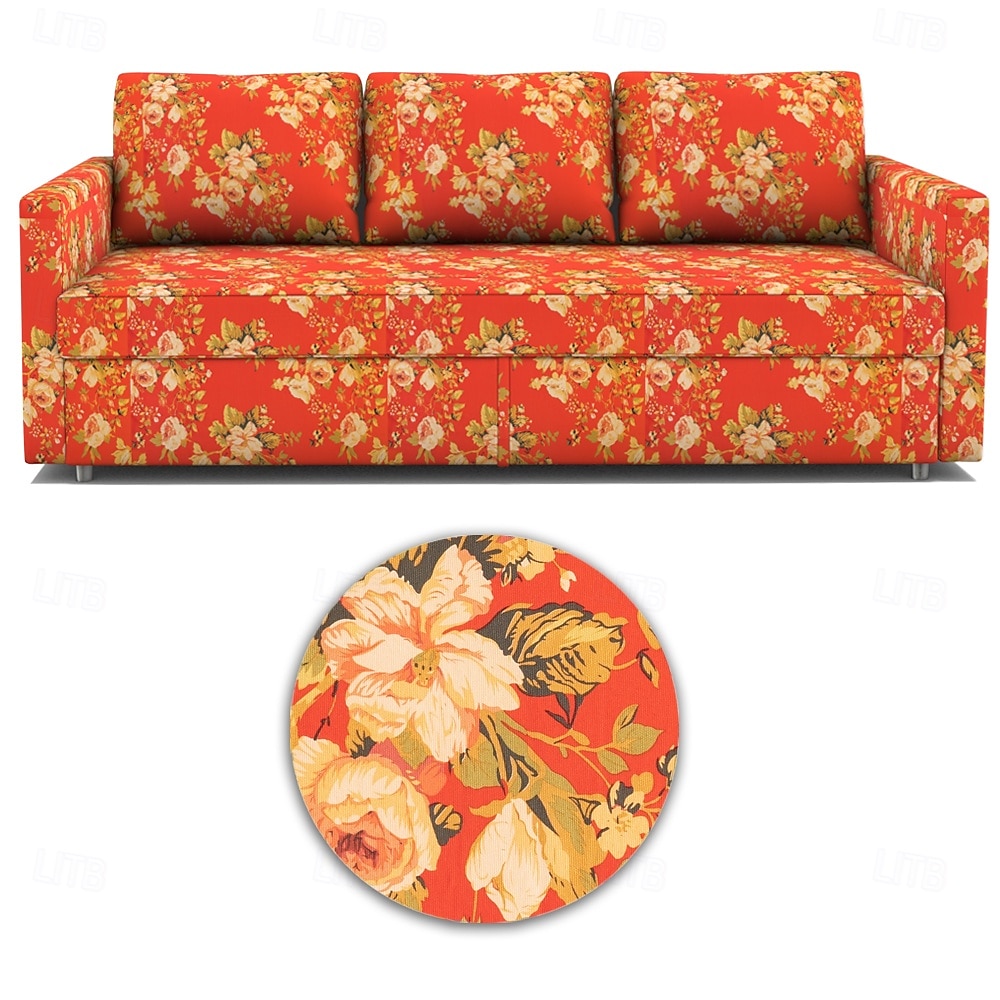 floral sovesofa trekk futon trekk ensfarget vattert slipcovers frihetcover litb prime trekk 2025 - $205.49 -P9