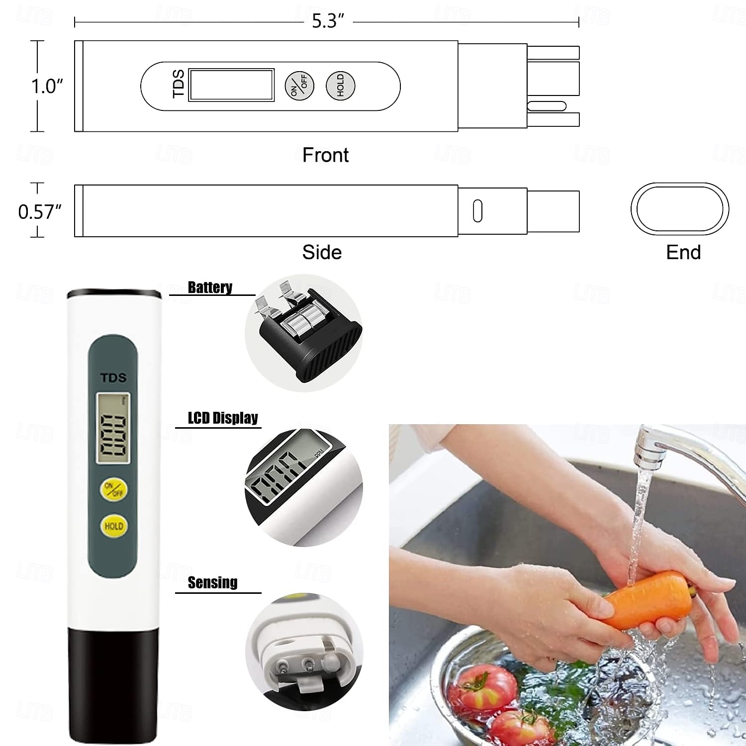 tds tester kvality vody přesný a spolehlivý hydroponický vodoměr ph ideální tester vody pro akvária s pitnou vodou vnitřní zahrady domácí výroba 2025 - $14.99 –P5