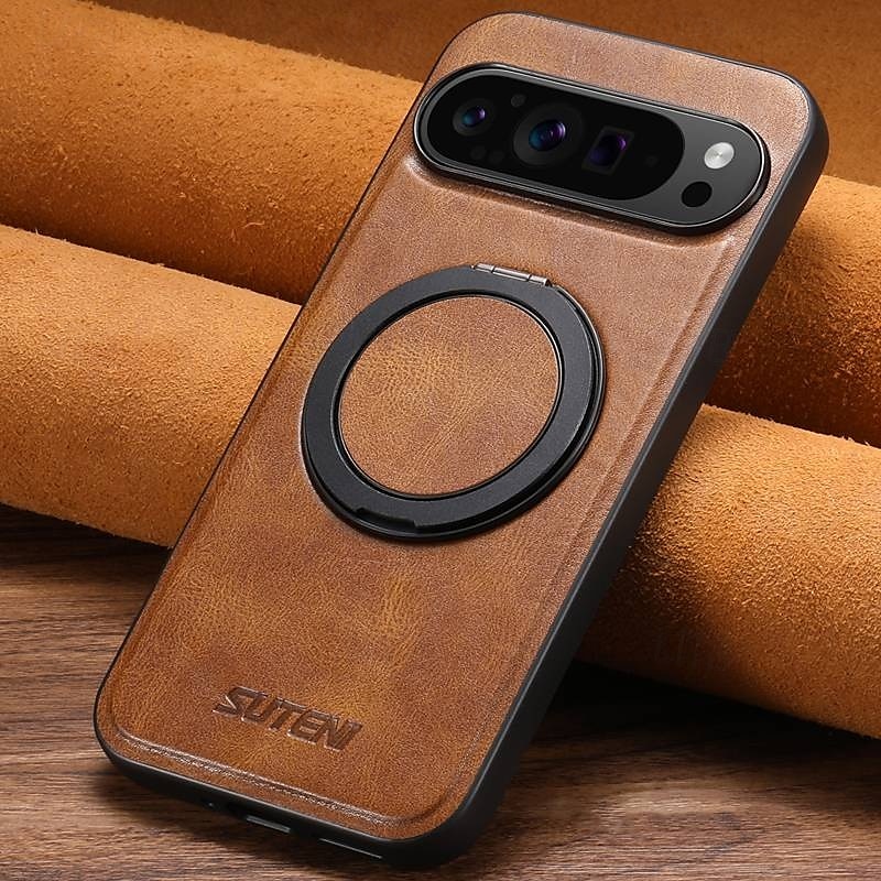Phone Case For Google Pixel 9 Pro Pixel 9 Pro XL Pixel 8 Pro Pixel 8 Pixel 9 Pixel 7 Pixel 7 Pro Pixel 6 Pixel 6 Pro Back Cover with Stand Holder Magnetic Support Wireless Charging Retro TPU PU 2025 - $25.99 –P13