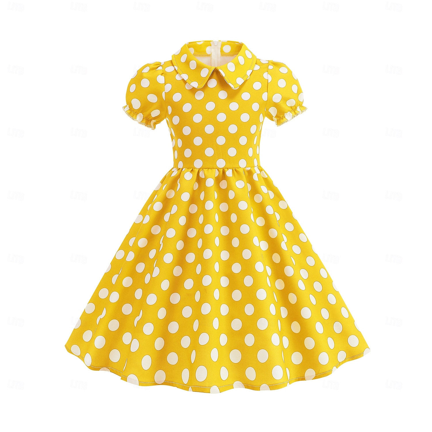 Retro / vintage Femtiotal Klänningar Swing klänning Prickiga Flickor Karnival Maskerad Dagliga kläder Möhippa Barn Klänning Hemkomstklänningar 2025 - $26.99 –P11