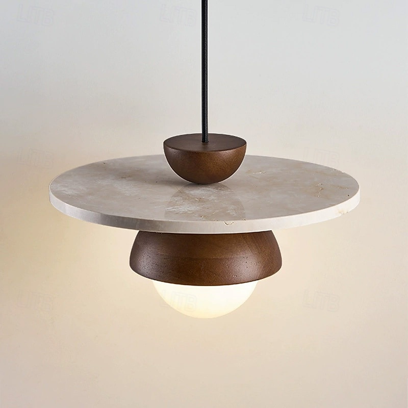 30 cm Design de Lanterne Suspendue Formes Géométriques Suspension Pierre Verre Style Artistique Le style rétro Style Classique ancien Rustique 110-120V 220-240V de 2025 ? $279.99 –P3