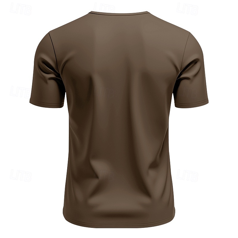 Herren T Shirt T-Shirt Kurzarmshirt Kurzarm V Ausschnitt Sommer Einfach Mode Designer Basic Klassisch Urlaub Straße Ausgehen Schwarz Weiß Orange Top T-Shirt für Herren 2025 - $20.99 –P16