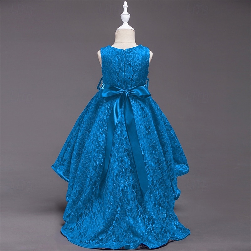 Дети Девочки Платье для вечеринки Сплошной цвет Без рукавов Выступление День рождения Красивый Милая Полиэстер Ассиметричное Платье для вечеринки Платье в стиле 50-х годов Платье A-силуэта Лето 4 2025 - $37.99 –P13