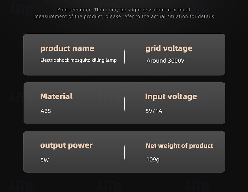 Lámpara antimosquitos eléctrica integrada colgante vertical portátil 2025 - $12.49 –P11
