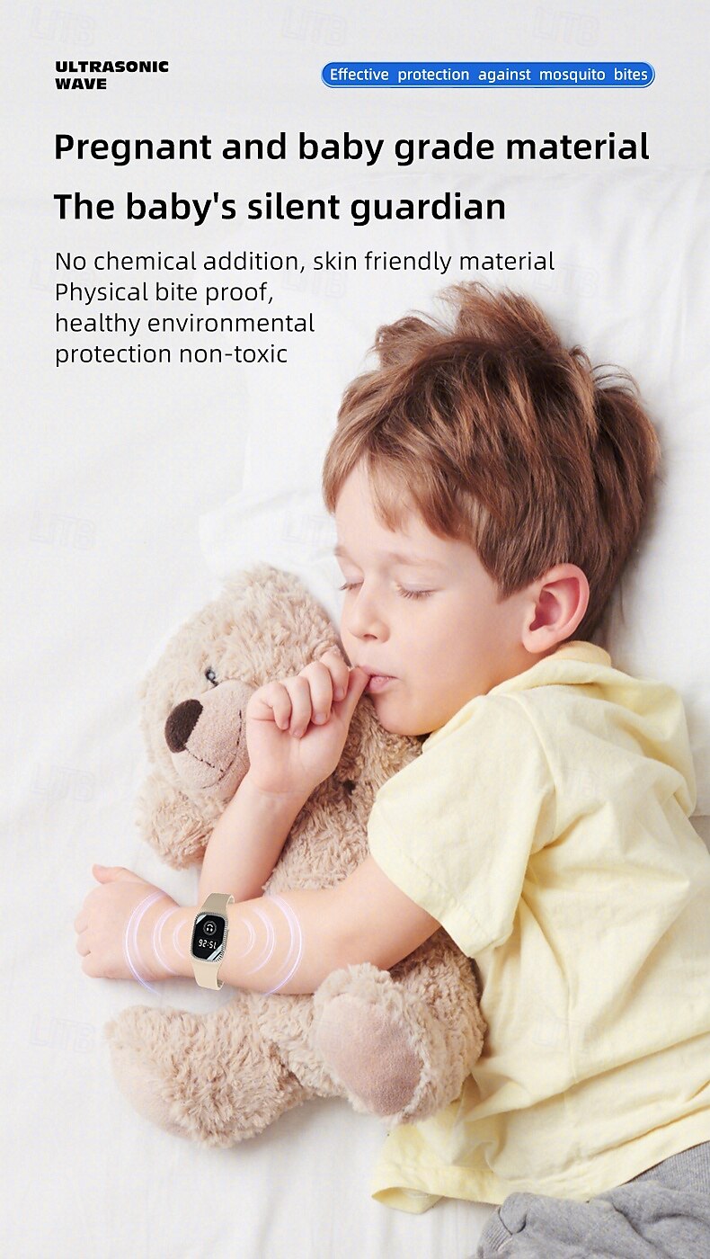 USB Mosquito Repellent Watch – Summer Silicone Bracelet for Adults and Children, Safe Wearable Mosquito Repellent 2025 - $17.99 –P13