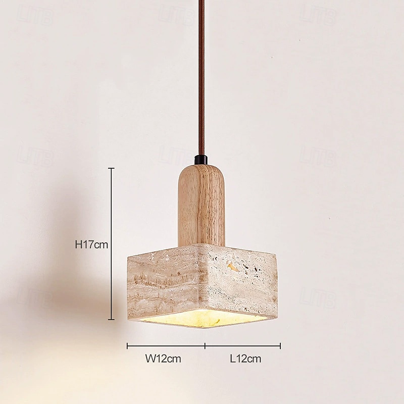 21 cm Design de Lanterne Suspendue Formes Géométriques Suspension Pierre Style Artistique Style Formel Le style rétro ancien Traditionnel / Classique 110-120V 220-240V de 2025 ? $135.99 –P8