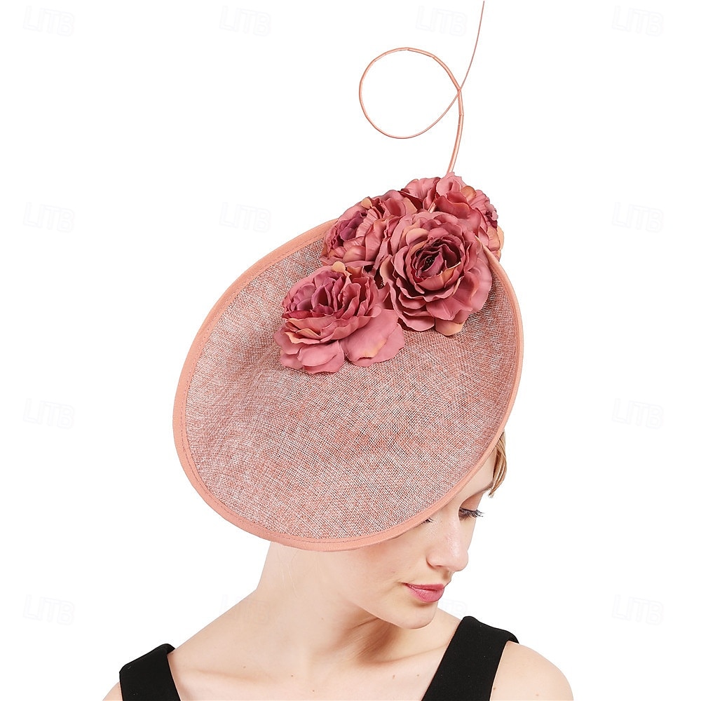 Hodeplagg Stoff Fedora-hatt Bryllup Fødselsdag Temafest Hesteveddeløp Elegant Vintage Søt Med Fjær Blomsterhodeplagg 2025 - $39.99 –P10