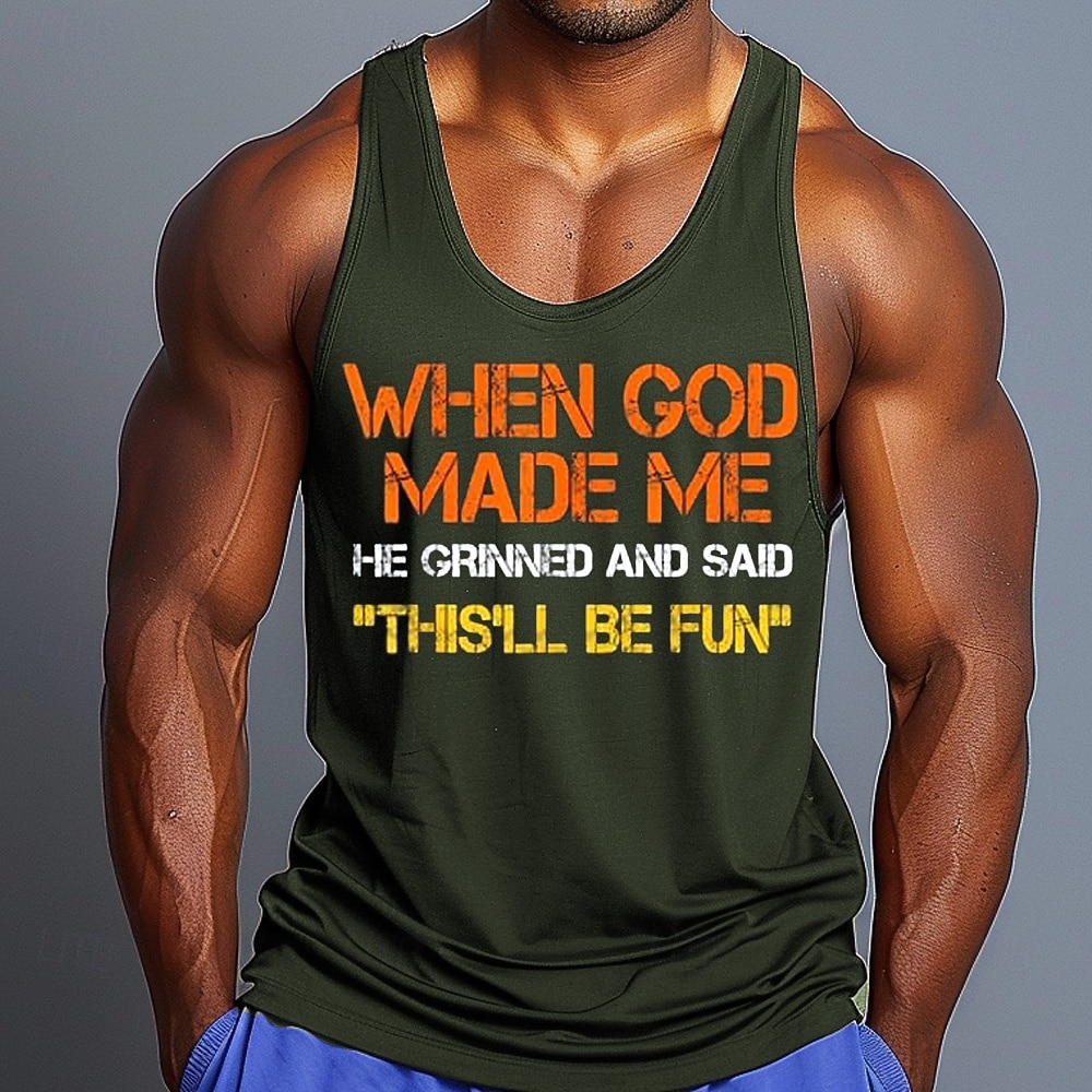 Herren Bibel Lustiges Slang Ärmelloses Top Kurzarm T-Shirt 3D-Druck Rundhals-Shirt Sport Mode Alltag Fitness Wandern Blau Rot Grün Sommer Frühling Kleidung Apparel 2026 - $16.49 –P3