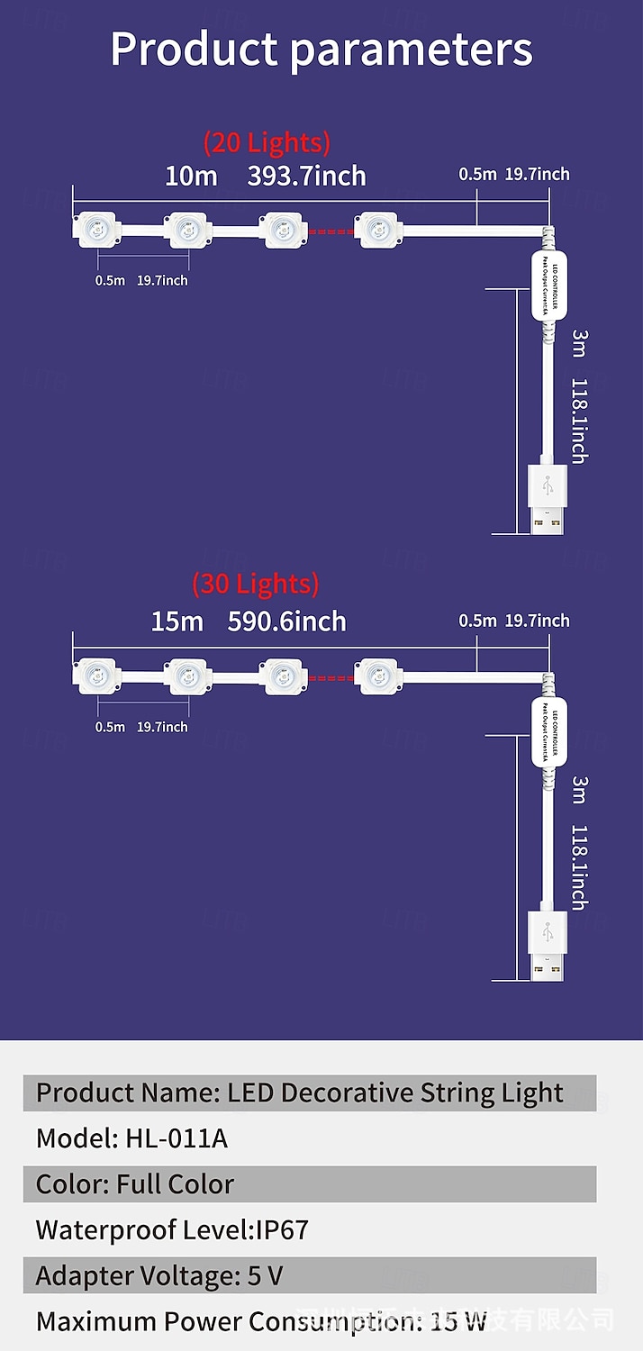 2025年 家のための恒久的な屋外ライト RGB 15m/10m LED ストリングライト 防水 スマート LED 軒先ライト アプリ付き &リモコンクリスマスパーティー、毎日のハロウィーン、すべての休日の装飾、家の屋根と庭の照明 コレクション – $67.99 –P9
