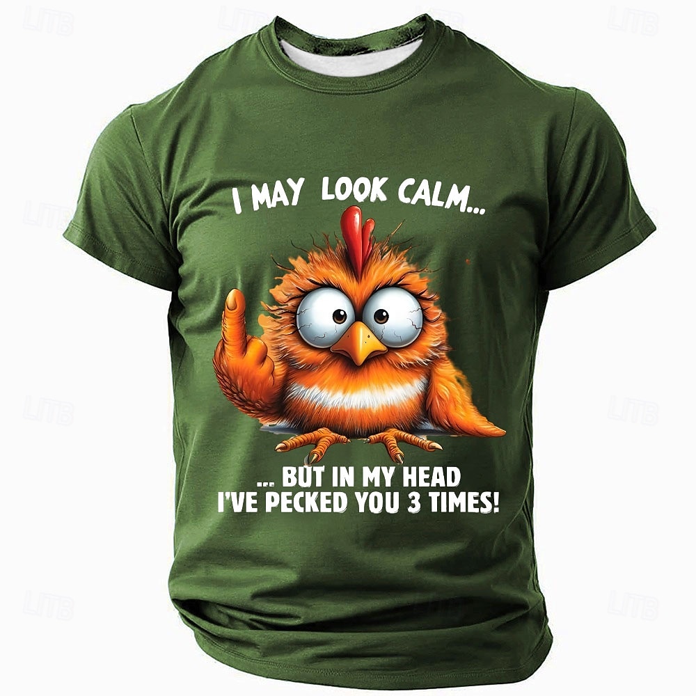 Bărbați Animal Amuzant Tricou Manșon scurt Tricou Tipărire 3D Stil Nautic Cămașă Modă Exagerat Zilnic Petrecere Stradă Casual Negru Roșu-aprins Albastru piscină Vară Primăvară Toate Sezoanele 2025 - $17.99 –P3