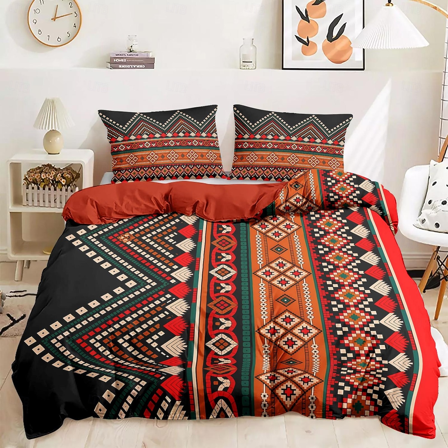 Ethnic Vintage Duvet Cover Full Size Bedding Set Bed Sets Quilt Cover Soft Lightweight Comforter Cover with 2 Pillowcases for Summer Spring 2026 - $89.99 –P5