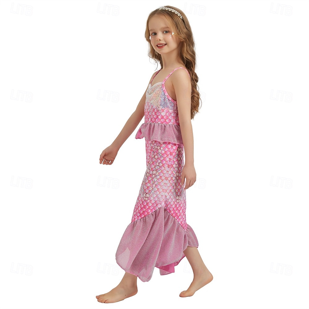 La Sirenetta Principessa Sirena Vestito Costume per festa a tema Cosplay Cosplay di film for Ragazze Bambini Carnevale Mascherata Feste Ferie del 2025 a $34.09 –P12