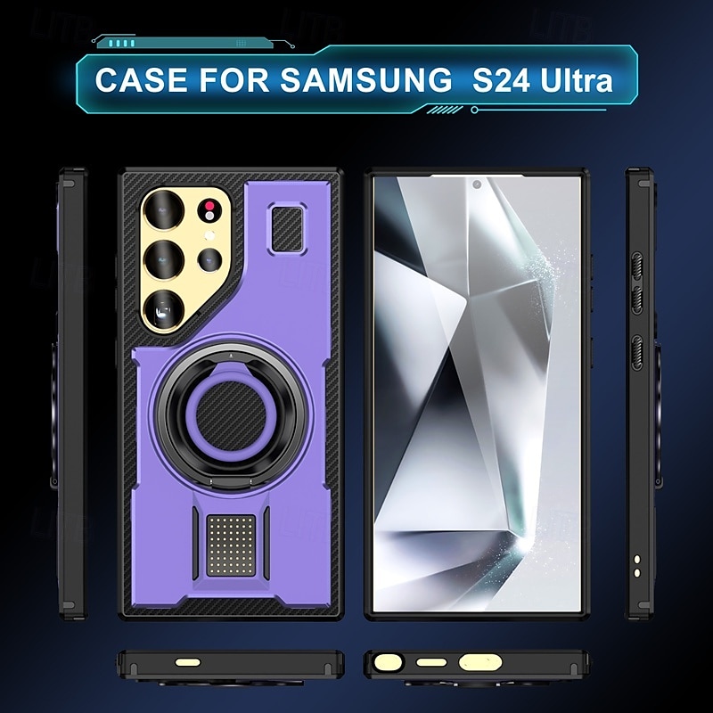 2025年 電話 ケース 用途 サムスンのギャラクシー S24 Ultra Plus S23 Ultra Plus A55 A35 A25 A15 5G A54 A34 A14 バックカバー バンカーリング 耐衝撃 レトロ風 TPU PC コレクション – $19.99 –P14