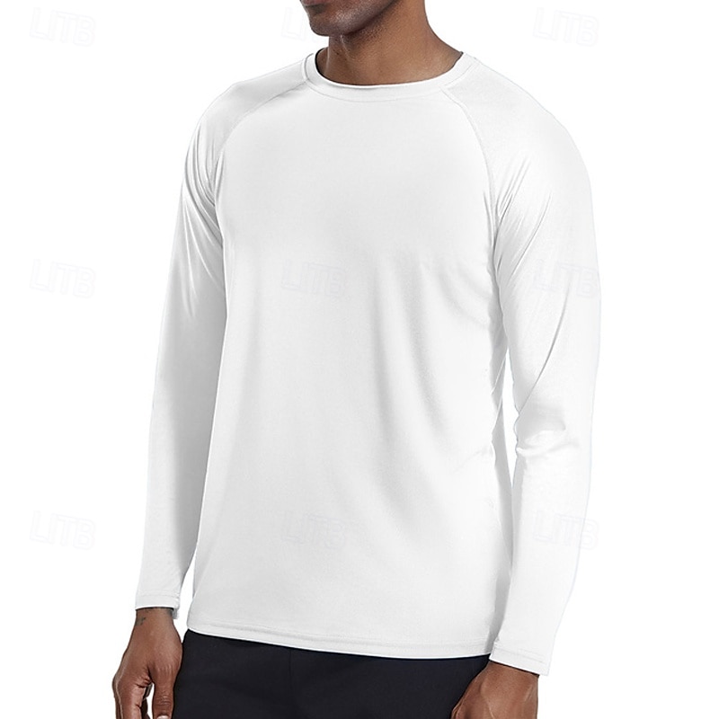 Per uomo Maglietta Camicia a Maniche Lunghe Manica Lunga Girocollo Estate Primavera Semplice Moda Designer Essenziale Classico Vacanza Streetwear Uscire Nero Bianco Azzurro cielo Maglietta Top per del 2025 a $14.99 –P7