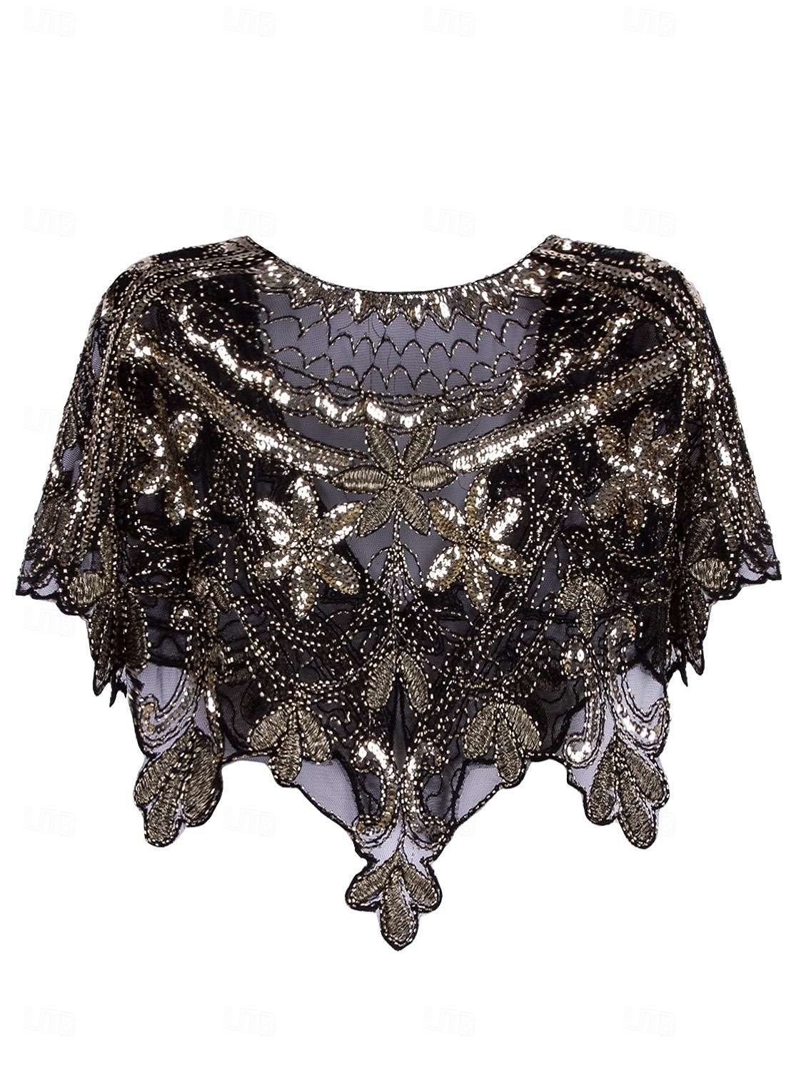 Retró Ordító 20-as évek 1920-as évek sál Wrap Kendők A nagy Gatsby Flapper lány Flitter Rojt Női Farsang Esküvő Estély Álarcos mulatság Felnőttek Kendő 2025 - $15.49 –P4