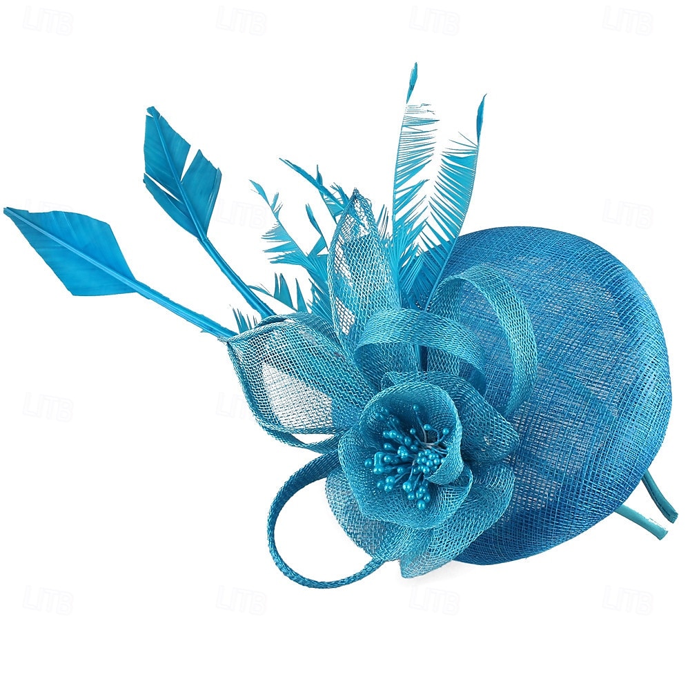 2026年 ヘッドドレス　チュールフラックスフェドーラハット　結婚式　イブニングパーティー　競馬　カクテル　エレガントヴィンテージ　可愛いフラワーヘッドピース　ヘッドウェア  コレクション – $40.99 –P3