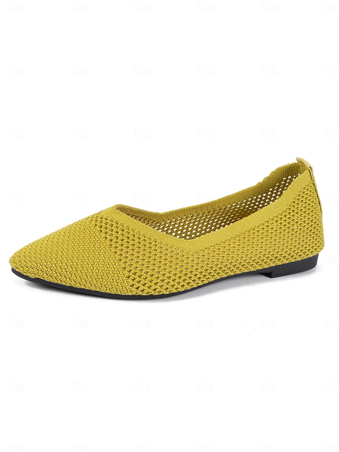 pantofi cu vârf ascuțit flyknit pentru damă - pantofi ușori cu slip-on, pentru vară și pentru purtarea zilnică 2025 - $19.99 –P1