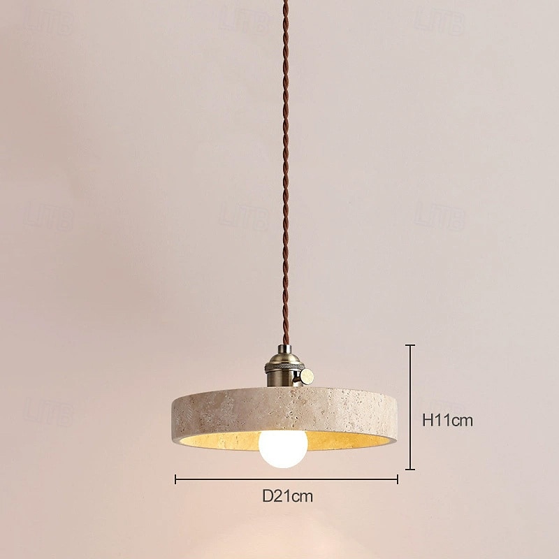 21 cm Design de Lanterne Suspendue Formes Géométriques Suspension Pierre Style Artistique Style Formel Le style rétro ancien Traditionnel / Classique 110-120V 220-240V de 2025 ? $135.99 –P6