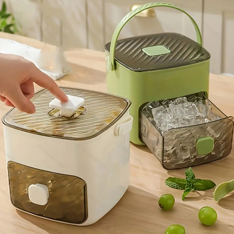 48 ijsblokjesmachine met eenvoudig te openen deksel - grote capaciteit dubbellaags ontwerp voedselveilige kunststof opberglade geschikt voor invriezen - geweldig voor whisky en cocktails essentiële 2026 - $31.99 –P1