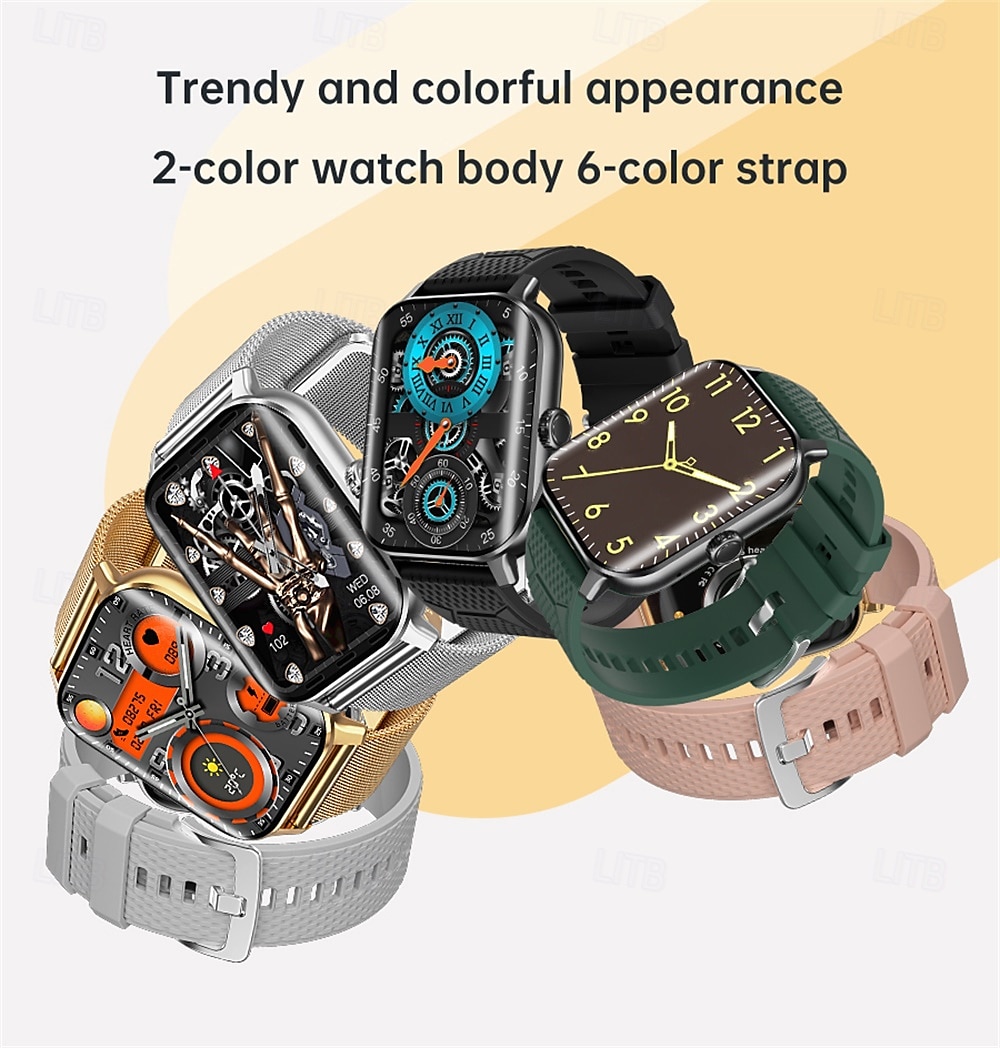 696 F12 Smart Watch Monitor aktywności Fitness ECG PPG Bluetooth Przypomnienie o połączeniu Android iOS IP67 38mm 2.02 2025 - $48.99 –P3