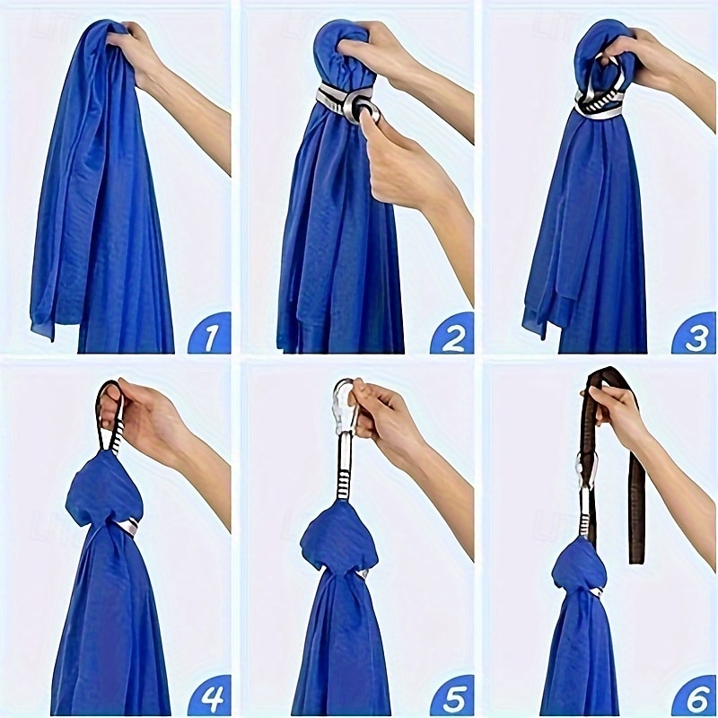 rede elástica ajustável de tecido 100*280cm para áreas internas e externas para ioga, camping, piquenique - rede de balanço de 2025 por $45.99 –P1