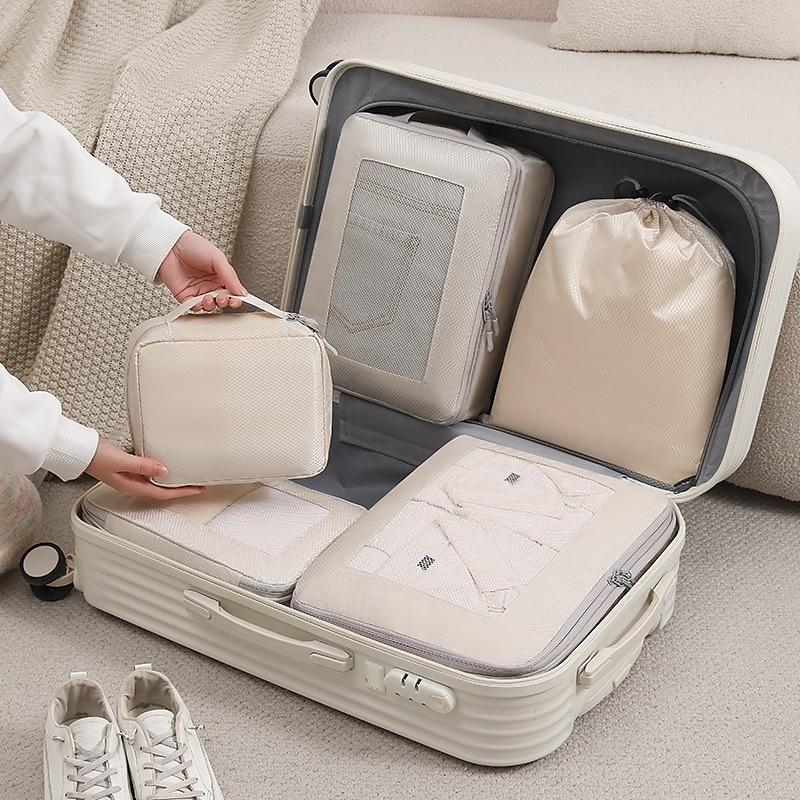 Compression Packing Cubes for Travel, Luggage & Backpack Organizer Set, Space Saver Storage Bags for Clothes, Shoes, Toiletries, Makeup & Digital Accessories 2025 - $21.99 –P5