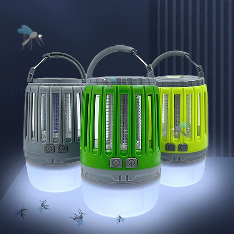 Multifunctional Mosquito Killer Lamp – USB Rechargeable LED Electric Shock Insect Trap and Camping Light for Home or Tents 2025 - $25.99 –P9