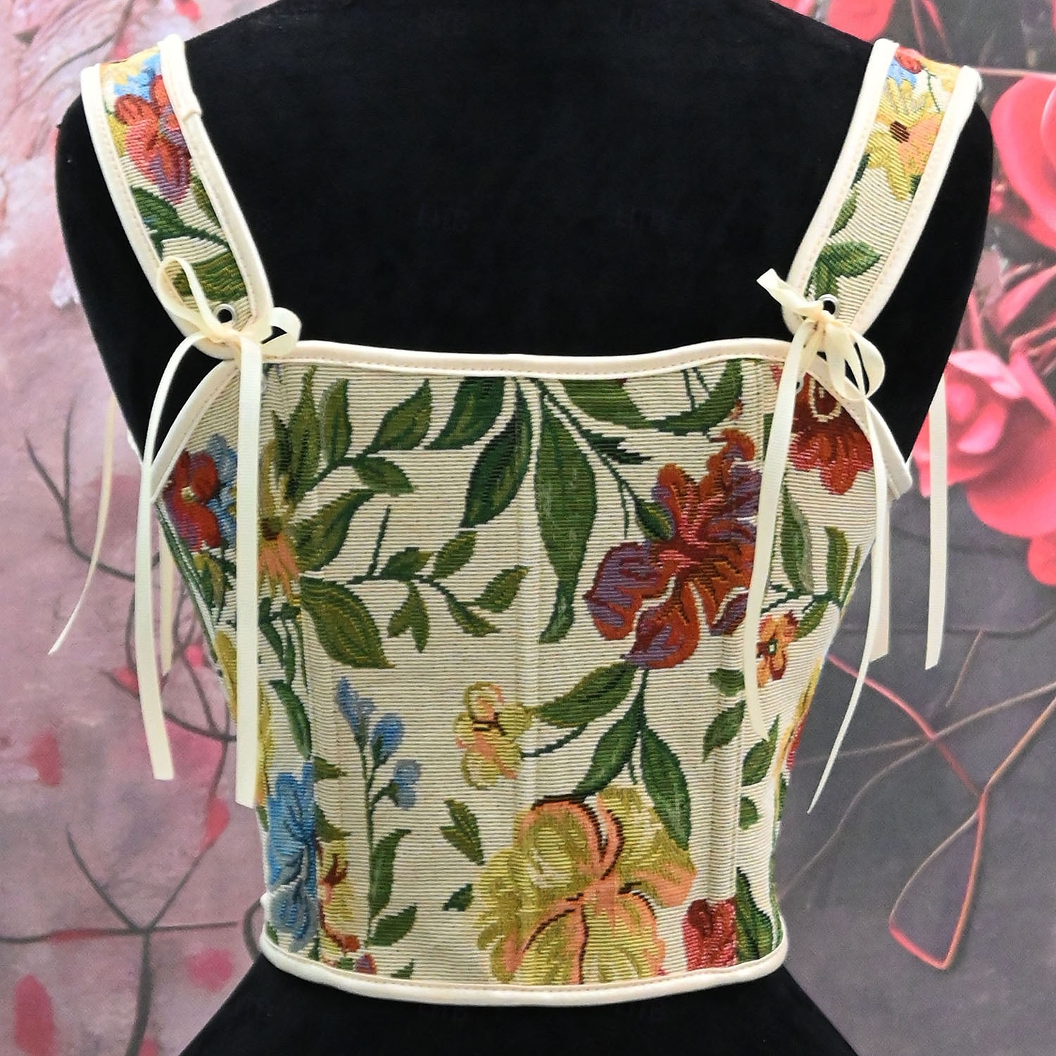 Retró Középkori Reneszánsz Fűző Prsluk Bustier Viking Fűzős Virágos Jelmez Női Kelta Fantasy Mindszentek napja Farsang Teljesítmény Parti LARP Felnőttek Fűző 2025 - $30.99 –P15