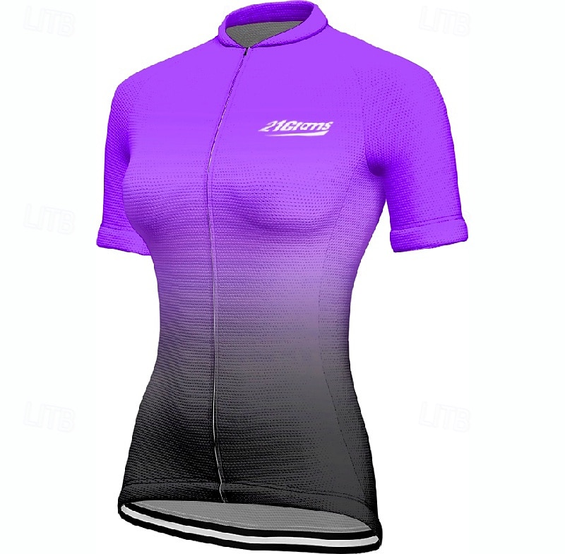 Per donna Maglia da Ciclismo Sfumatura Manica Corta Bicicletta Maglietta Maglia con 3 tasche posteriori Mountain Bike MTB Asciugatura Rapida Design Anatomico Assorbente Traspirante Gli sport Giallo del 2026 a $27.99 –P7