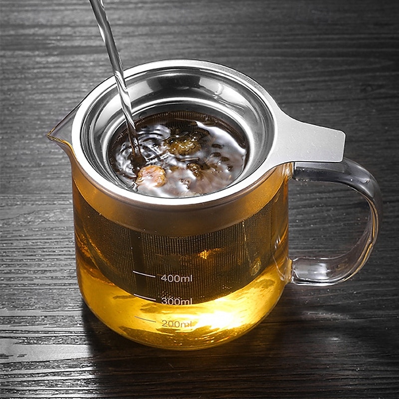 Tea Infuser for Loose Tea Extra Fine Mesh Tea Strainer Stainless Steel Tea Steeper with Large Capacity Easy to Clean Single Handle for Hanging on Mugs Cups Teapot 2025 - $8.49 –P3