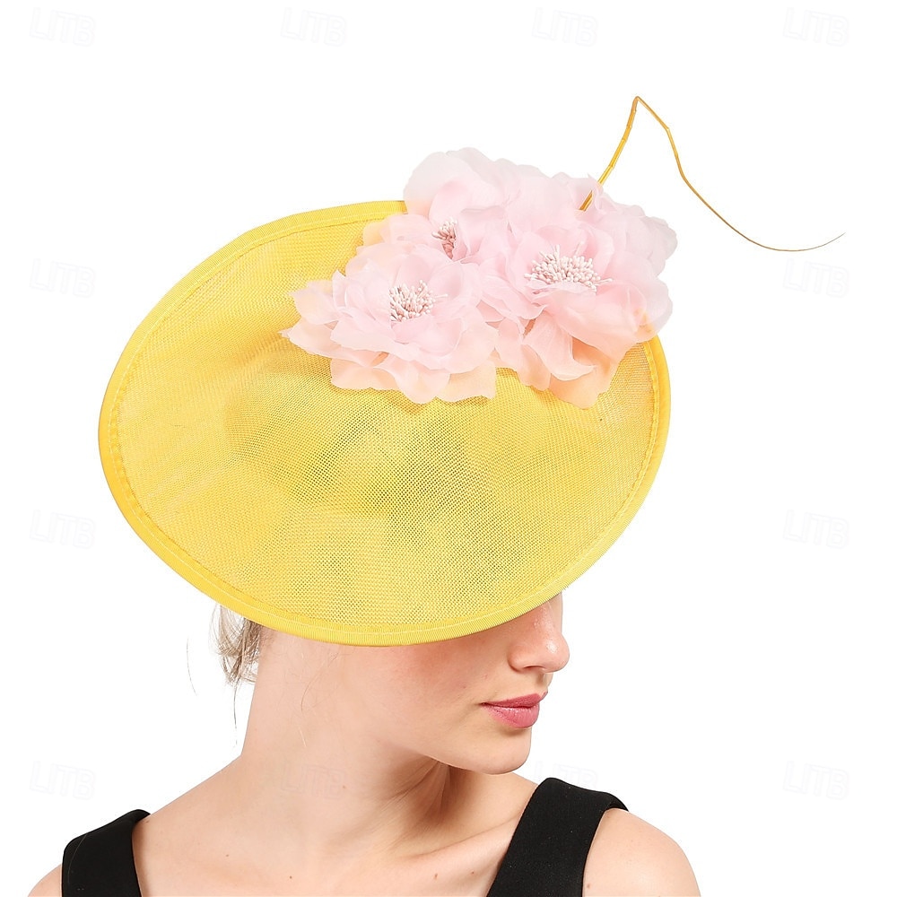 Hodeplagg Stoff Fedora-hatt Bryllup Fødselsdag Temafest Hesteveddeløp Elegant Vintage Søt Med Fjær Blomsterhodeplagg 2025 - $39.99 –P6