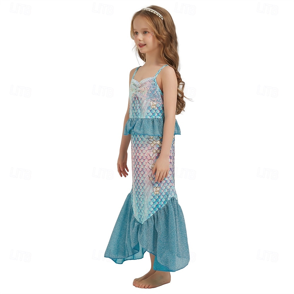 The Little Mermaid Little Mermaid Princess Mermaid Dress Theme Party Costume Cosplay Movie Cosplay for Girls' Kid's Carnival Masquerade Party Holiday 2025 - $30.99 –P12