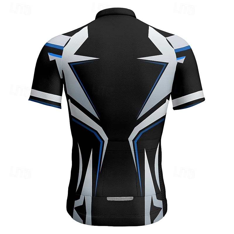 Муж. Велокофты Геометрический принт С короткими рукавами Велоспорт Футболка Футболка Джерси с 3 задними карманами Горные велосипеды Быстровысыхающий Анатомический дизайн Фитиль Дышащий Виды спорта 2025 - $25.99 –P8