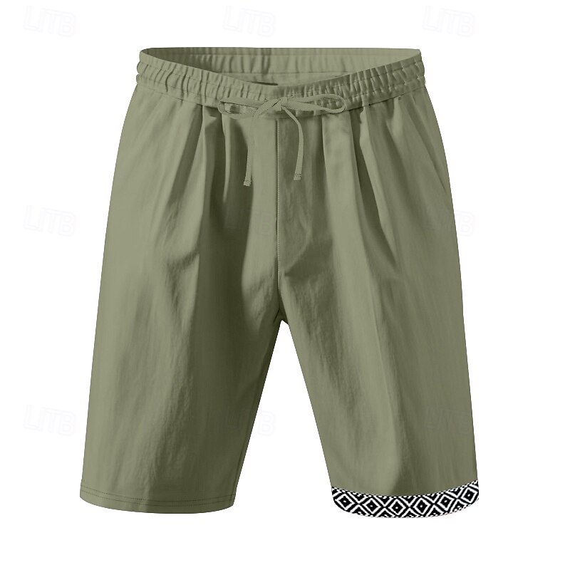 Per uomo Shorts Shorts di Lino Pantaloncini Estivi Shorts da Spiaggia Patchwork Coulisse Elastico in vita Semplice Comodità Traspirante Lunghezza al ginocchio All'aperto Quotidiano Ferie Moda Hawaiano del 2025 a $17.99 –P2