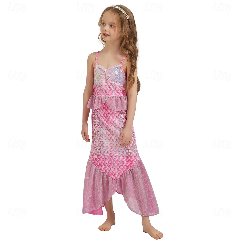 La Sirenetta Principessa Sirena Vestito Costume per festa a tema Cosplay Cosplay di film for Ragazze Bambini Carnevale Mascherata Feste Ferie del 2025 a $34.09 –P7